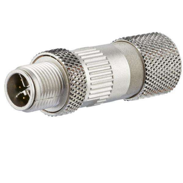 MNF881A315-0001 M12 X-Code 8-Pin Male Connector, Shielded, IDT, 10GbE