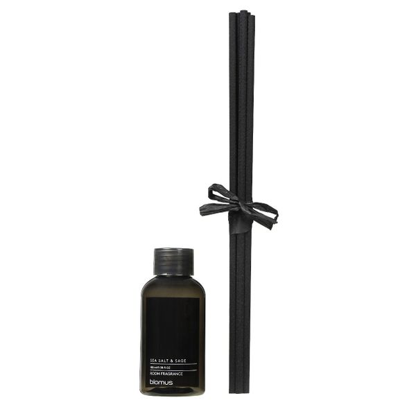 Blomus Fragrance Refill Set in Sea Salt &amp; Sage 100ml with 5 Diffuser Sticks