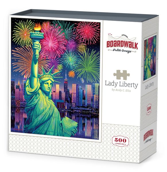 Boardwalk Lady Liberty Puzzle - Set of 500