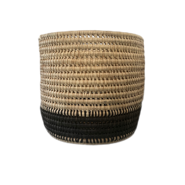 Nova Natural &amp; Black Home Storage Basket Set of 2