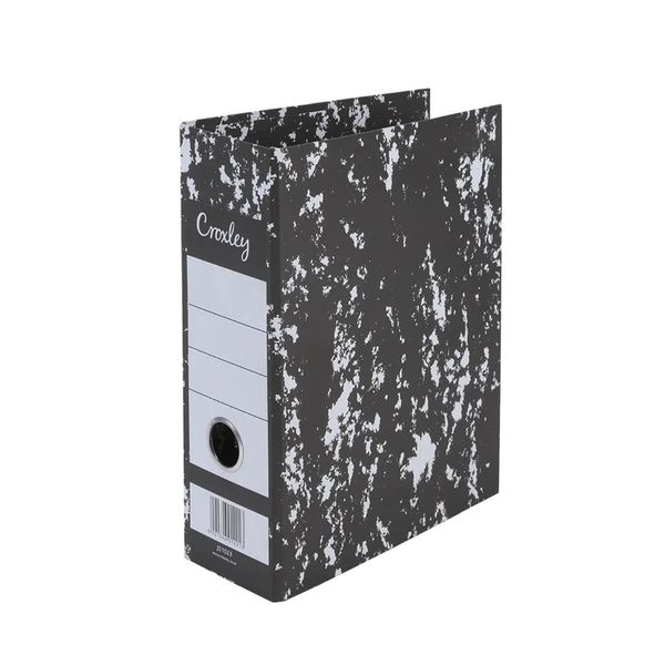 Croxley Mottled Board Lever Arch File No Index A5 40mm