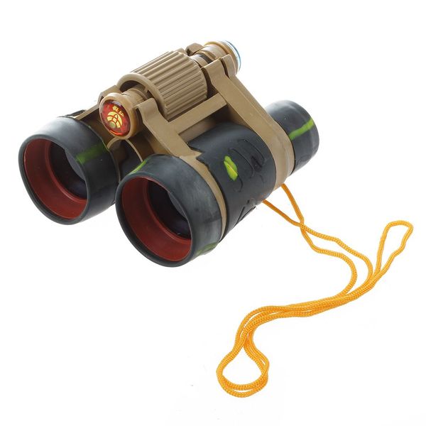 Children Kid Army Green Foldable 3 x Binocular Telescope Toy