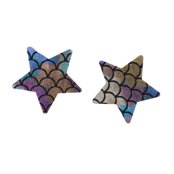 Up-Tape Midnight Siren Crossies - 5-Pair Reusable Nipple Covers
