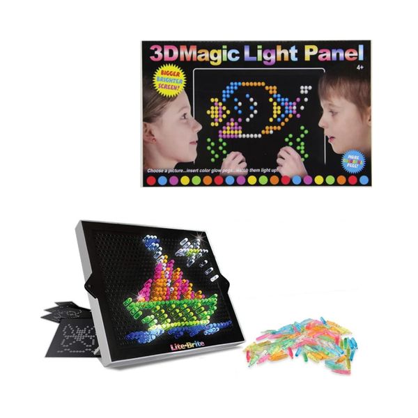 3D Magic Screen Light Panel Board Game Toy and LED Drawing Art for Kids