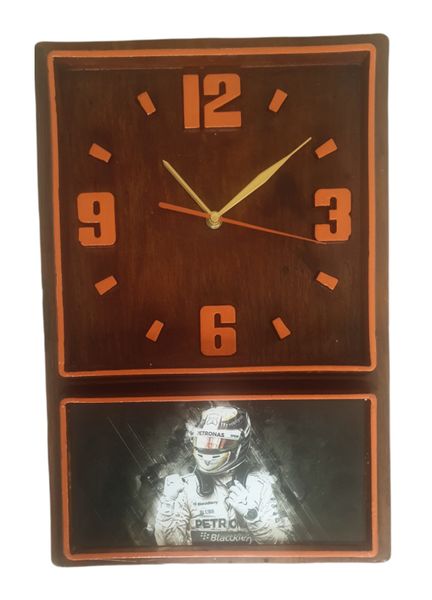 Retro Box Clock (Orange) Lewis Hamilton (13)