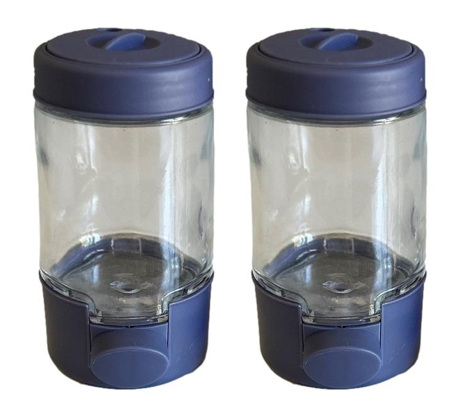 2 x Salt &amp; Pepper Seasoning Jars