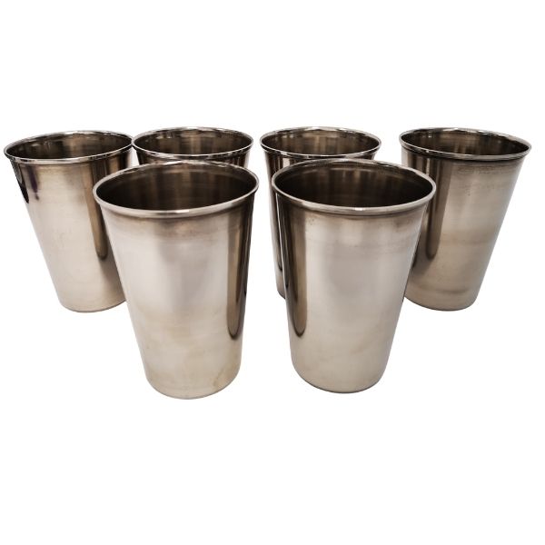 Tumbler - Household Accessories - Stainless Steel - White - 375 ml - 6 Pack