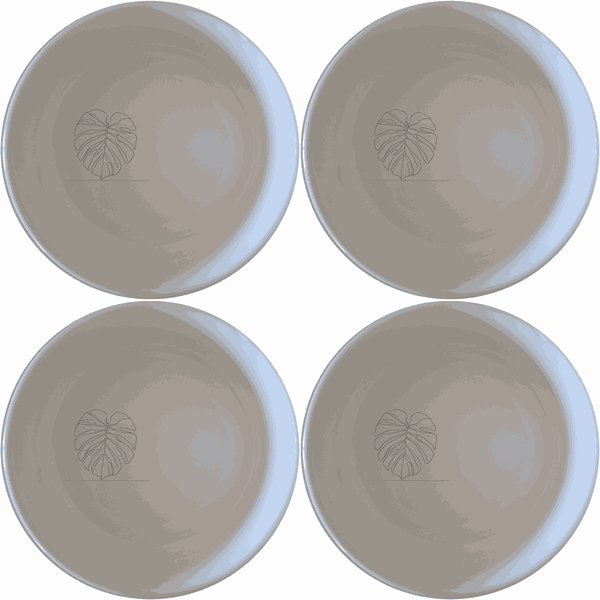 Oversized Monstera Leaves Bowl Set of 4 - Range 2