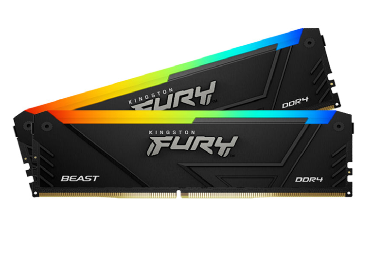 Kingston FURY Beast RGB 16GB DDR4 3600MT/s CL17 Desktop Memory Kit