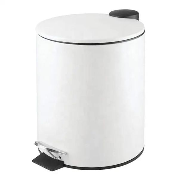 Flat Lid Waste Bin Dustbin With Soft Close Foot Pedal Bin