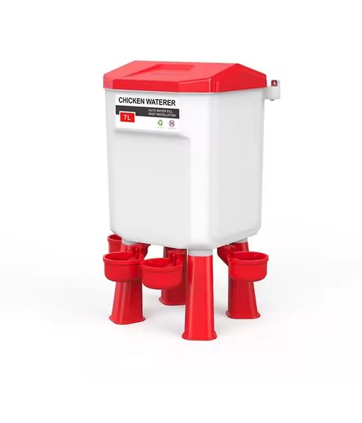 Red Automatic Chicken Water Dispenser-11 litres
