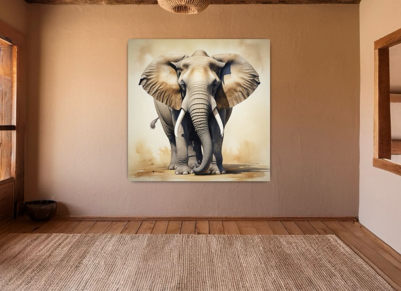 Canvas Wall Art - Big 5 - Elephant