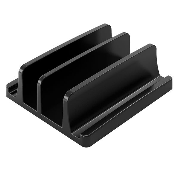 Vertical Laptop Stand with 3 Slots - Compatible with MacBook
