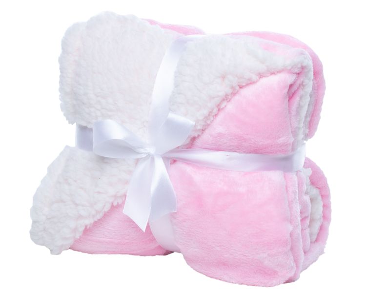 George &amp; Mason Baby - Sherpa Throw Blanket - Pink