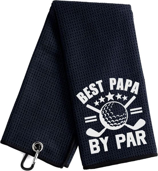 Golf Towel Funny Slogan- Best Papa By Par