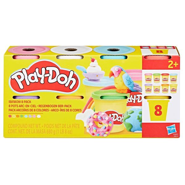 Play-Doh 8 Pack -Rainbow