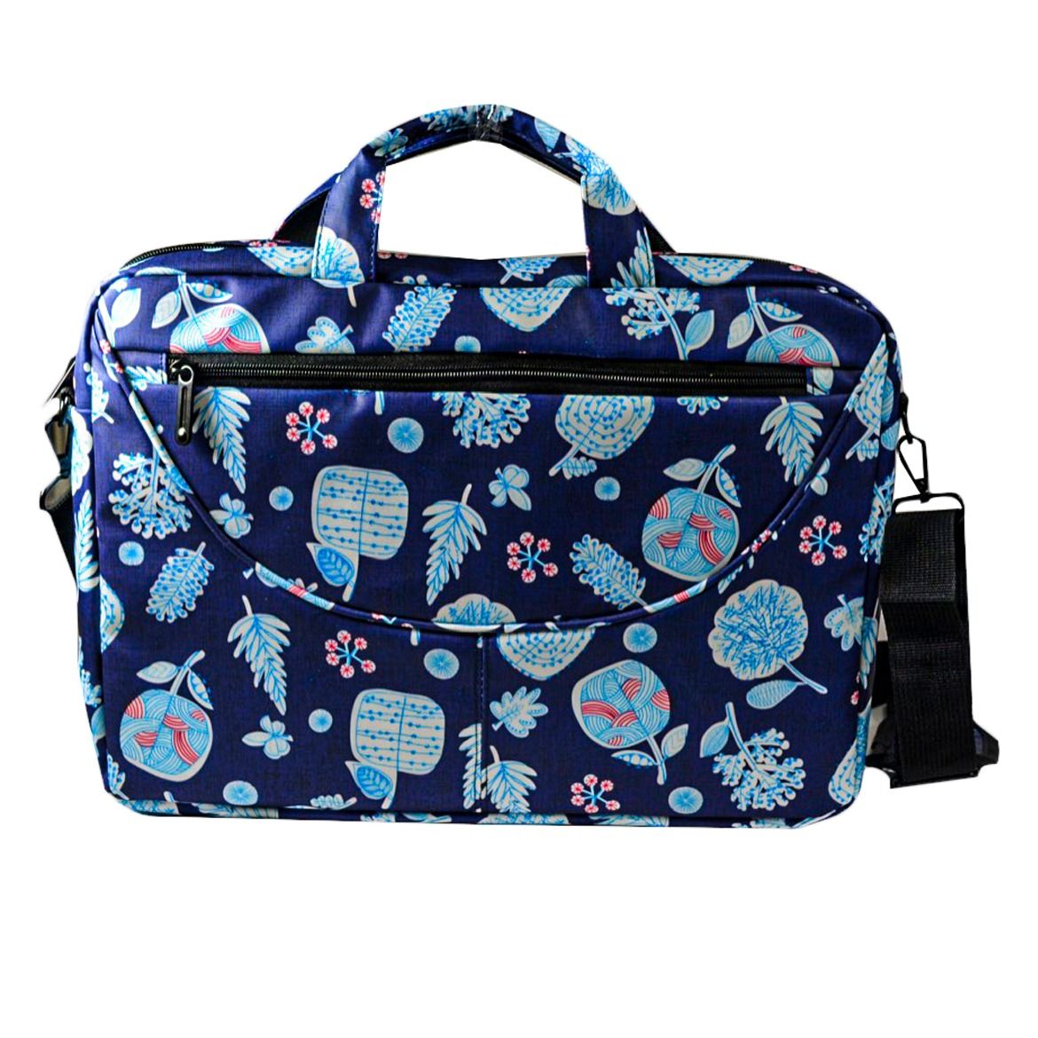 Large Capacity Stylish Flower Design Protective Laptop Travel/Work Bag