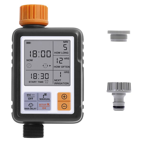 Automatic Sprinkler Water Timer for Garden Irrigation with Large Display