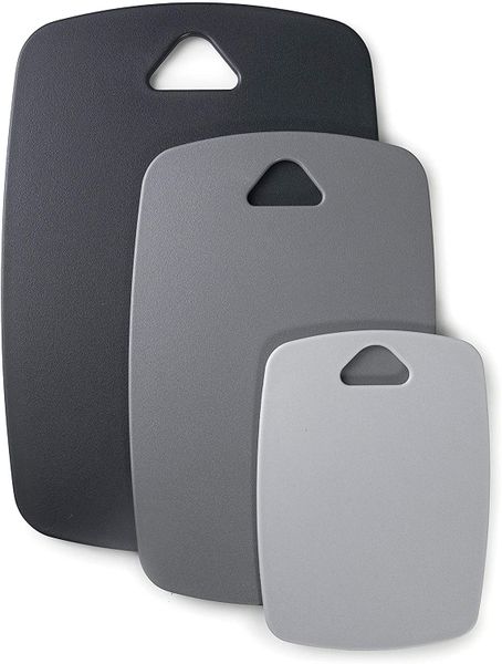 Lacor - Set of 3 Double-Sided Cutting Boards, Polypropylene, BPA Free