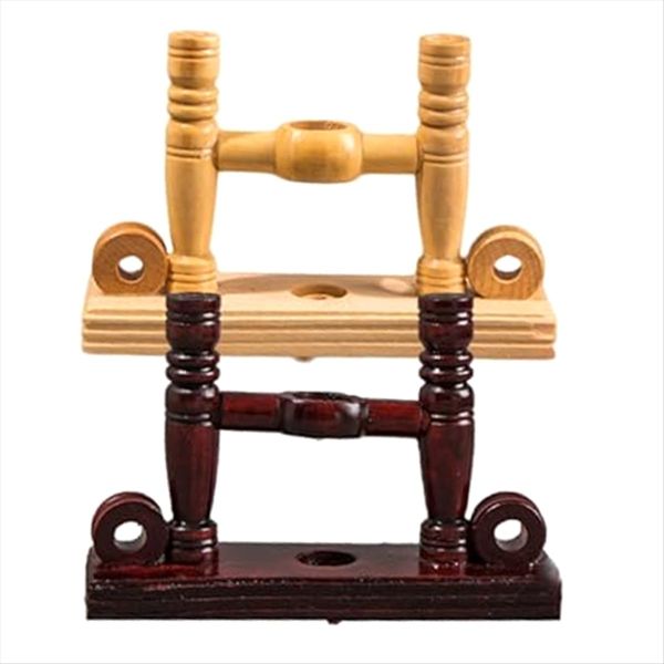 2 Pcs Palace Fan Holder Wooden Fan Holder Hand Fans