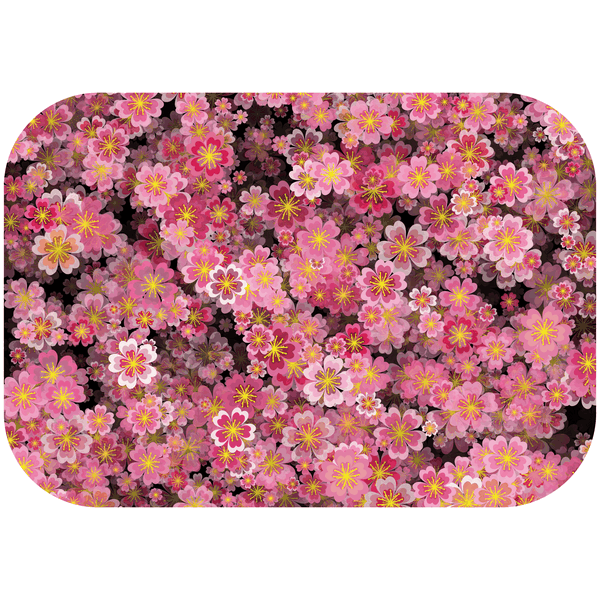 3D Pink Flowers Printed Mouse Pad image