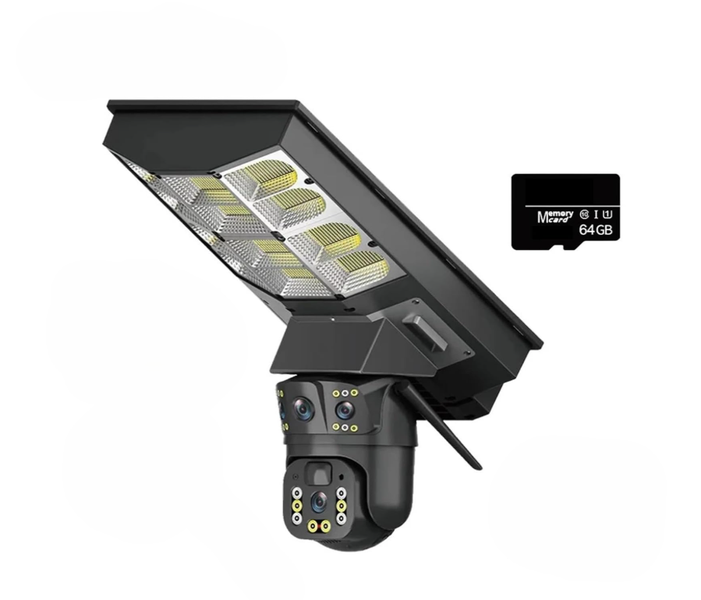 SamMag V380 Pro Solar Street Lamp Integrated WIFI Surveillance Camera +64G