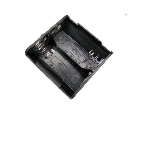 UM1X2 - Battery Holder with Snap Terminal for 2 x D Cell Batteries