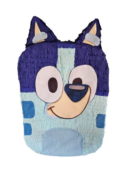 Blue Dog Face Pinata
