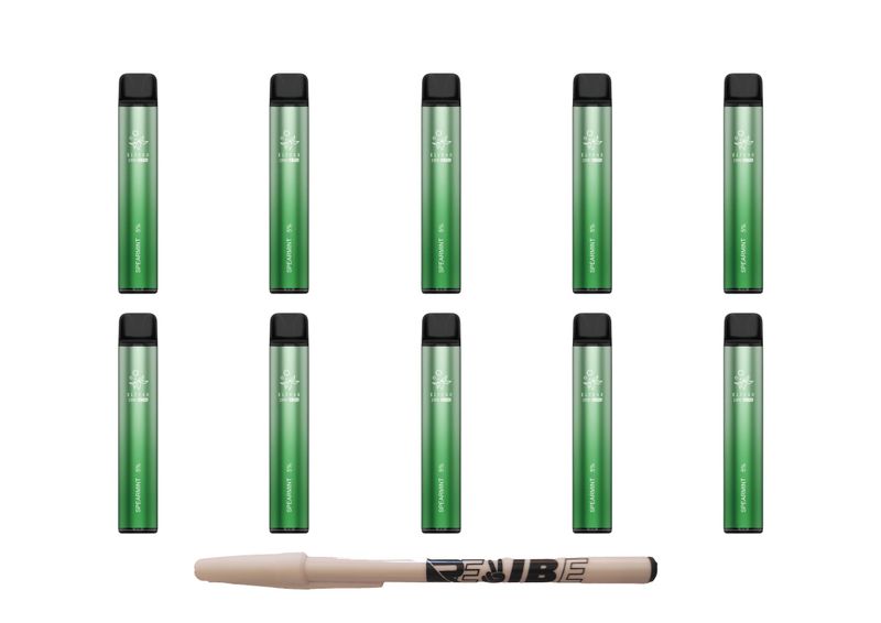 Elfbar 1500 Ultra Spaermint Disposable Vape 5% Nic 10 Pack