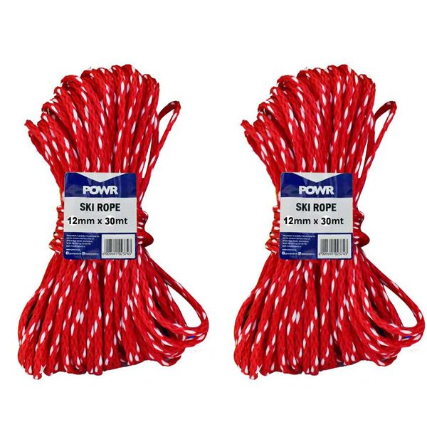 POWR Ski Rope Hanks 12mm x 30M (2 Pack)