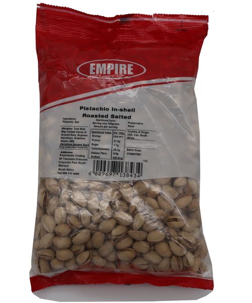1 KG of Fresh Pistachio In-Shell Roasted Salted