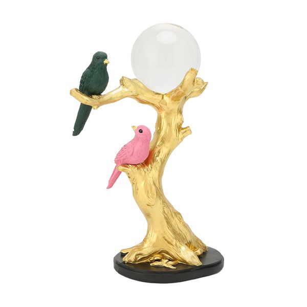 Magpie on Branch Resin Jewelry Box, Home/Office Decor Sculpture