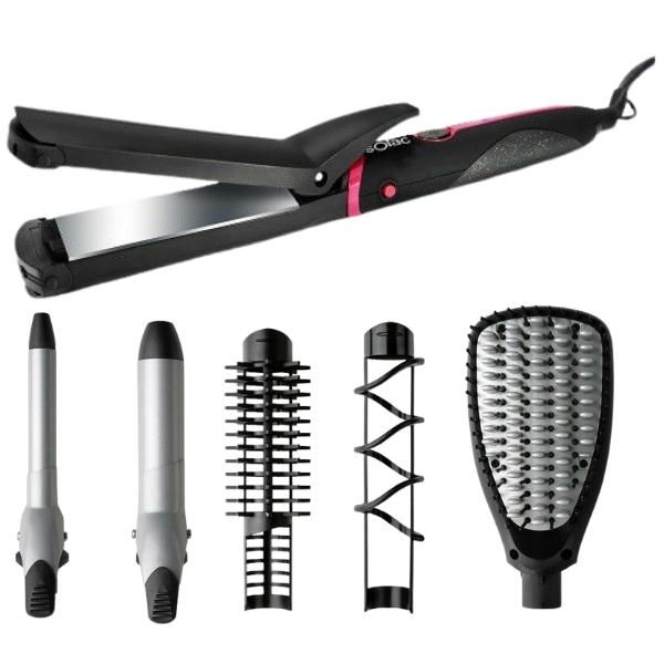 Solac 7 in 1 Hair Styler - Black