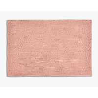 BRANDIBA Pink Microfiber Chenille Bath Mat
