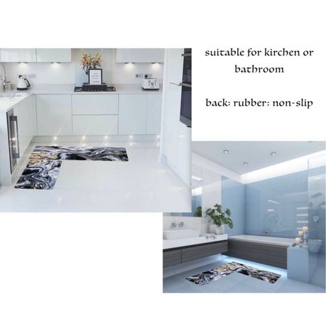 SMTE - Quality Comfortable 3 Piece kitchen Mat Bath Rug Set, Shop Today.  Get it Tomorrow!