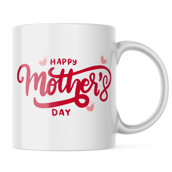 Ceramic Happy Mothers Day Mug - White - 11 OZ