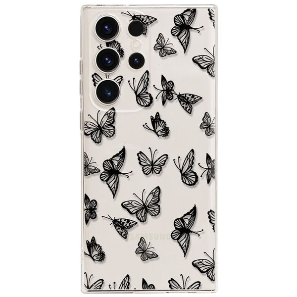 Elegant Butterfly TPU Case Compatible with Samsung Galaxy S24 S23 S25