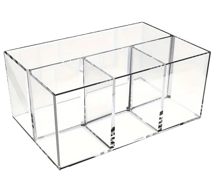 4-compartment Acrylic Makeup &amp; Stationery Organizer