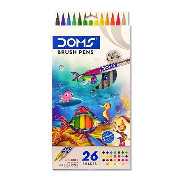 Doms Brush Pens 26 Pc