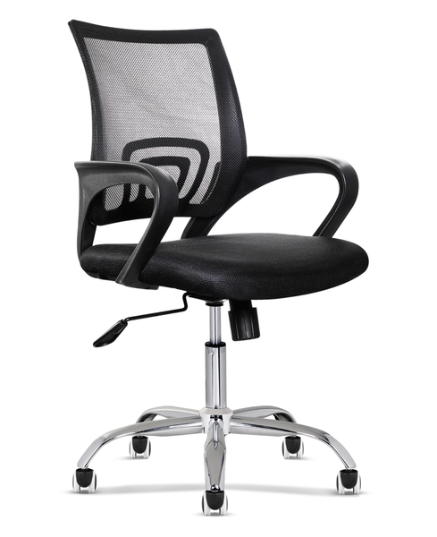 Ergonomic Mesh Office Chair - Swivel Task Office Chair with Steel Base