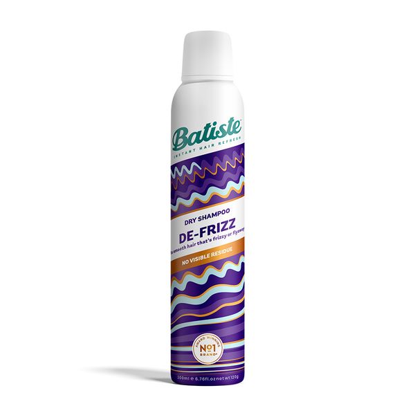 Batiste Dry Shampoo &amp; De Frizz, Smooths frizzy, fly away hair, 200ml