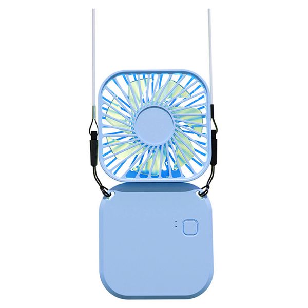 Home Portable USB Portable Rechargeable Fan 3 Speed Power Bank (14.9cm)
