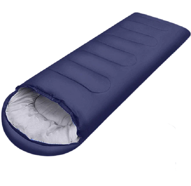 Camping Sleeping Bag Ultralight Winter Warm Outdoor - Navy Blue