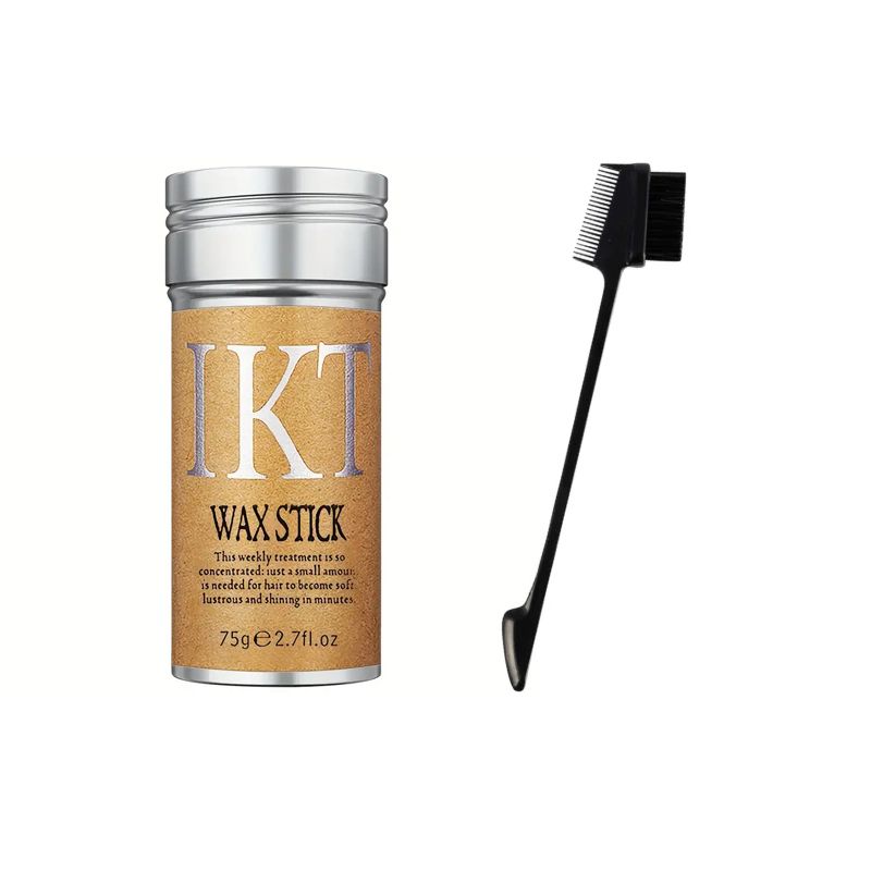 Wax Stick And 3 in 1 Edge Control Styling Brush