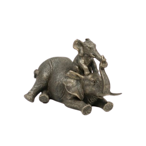 Crafted Elephant Resin Sculpture