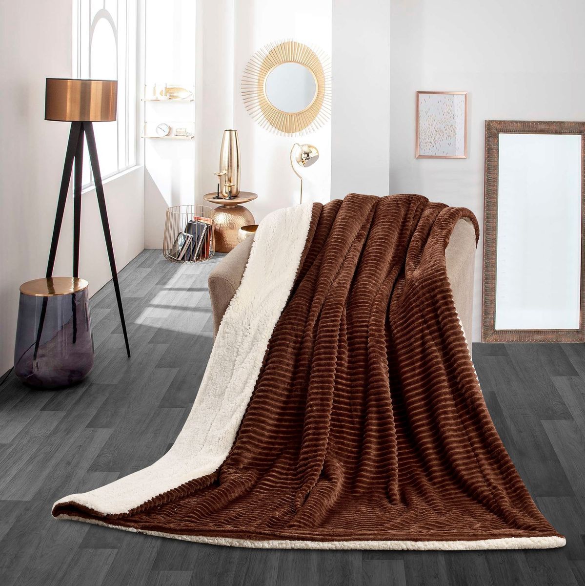 海外限定JORDAN REVERSIBLE BIG BLANKET Reversible Throw Blanket Stripped | Shop Today. Get it Tomorrow