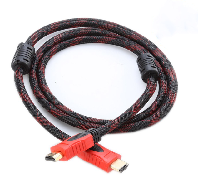 1.5 Meter HDMI To HDMI Braided Cable Compatible With Projector TV PS4