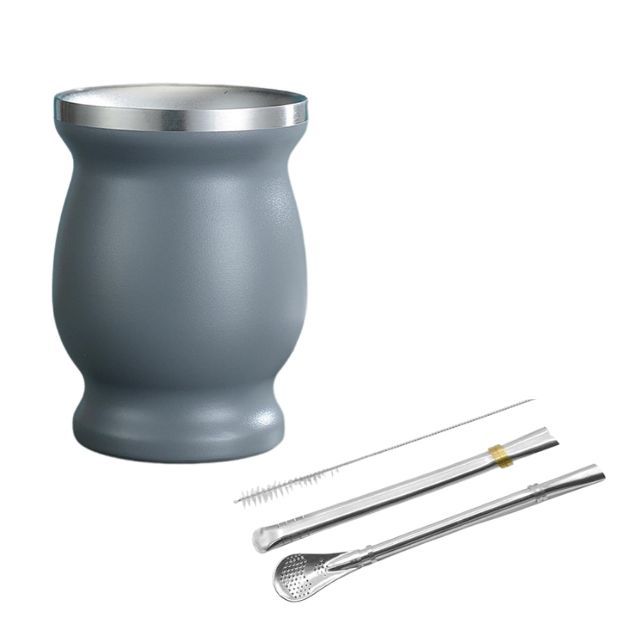 Synergy360 Yerba Mate Cup with Straw, Spoon, and Cleaning Brush