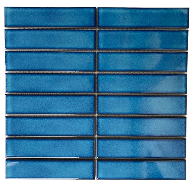 Decor Tiles -Glazed Mosaic Strip Blue