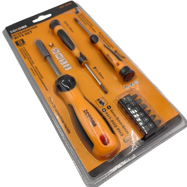 Tokoma Screwdriver Bits Set - 9 Piece